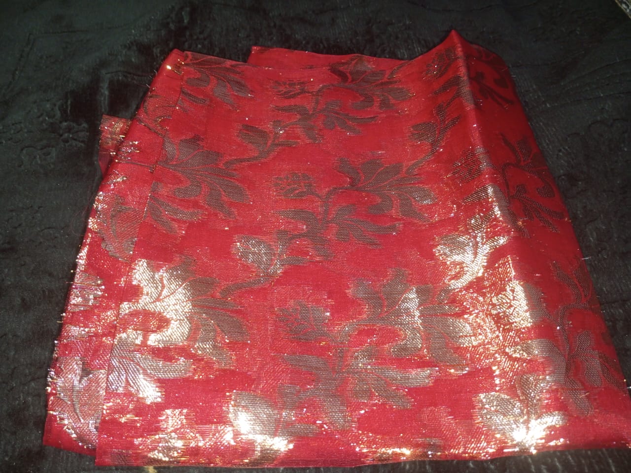 Royal Red Bridal Organza Dupatta